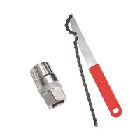 Mountain Bike Bottom Bracket Freewheel Repair Tool Kit, Bicycle Chain Wrench Flywheel Removal Socket Set