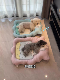 Lazy Pets Summer Dog Cat Sofa Bed Washable Pet Mat for All Seasons
