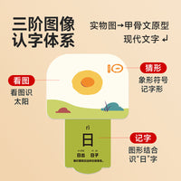 Chinese Character Learning Cards for Toddlers, Pull-Out Design, Early Education Cognition Cards with Pinyin