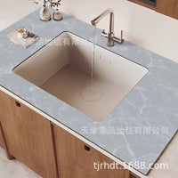 Diatomaceous Earth Kitchen Countertop Drain Mat, Quick Dry Sink Faucet Absorbent Pad for Bathroom Vanity