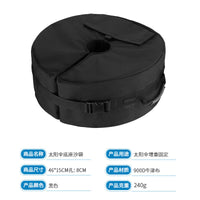 Round Sandbag Base for Outdoor Sunshade and Canopy