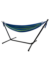 Portable Canvas Hammock with Detachable Spreader Bar, Duckbill Buckles, and Carry Bag for Indoor/Outdoor Use