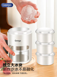 Geego Ice Cube Molds with Storage Box for Shaved Ice Machine