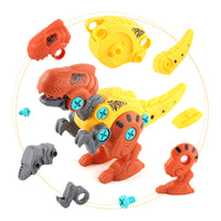 Dinosaur Building Blocks Set with Electric Drill and Screwdriver for Boys