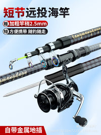 Super Hard Telescopic Sea Fishing Rod for Long-Distance Casting, 80cm Retracted Length