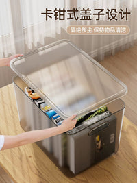Clear Stackable Storage Bins with Lids for Toys, Clothes, and Home Organization
