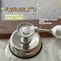 Nail Art Pump Dispenser Bottle for Alcohol and Remover, Leak-Proof Glass Container