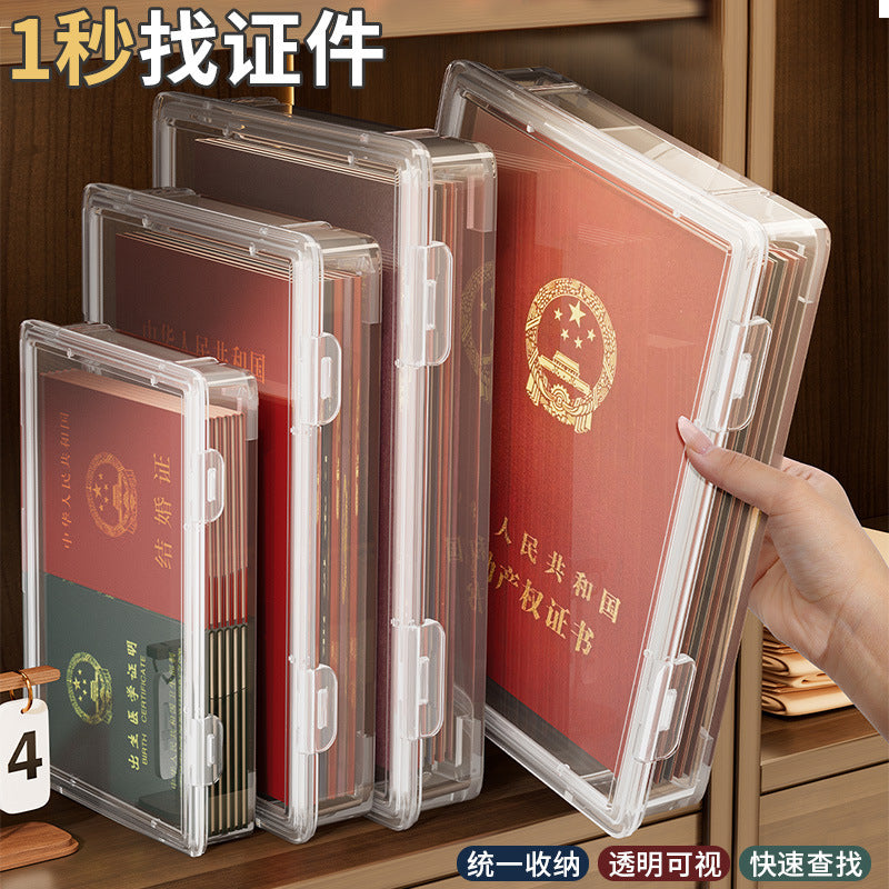 Document Storage Box for Important Family Files Certificates and Birth Certificates