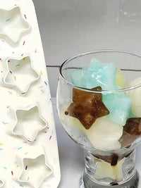 Star-Shaped Silicone Ice Cube Tray for Homemade Summer Drinks, Easy Release