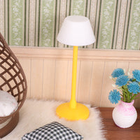 Dollhouse Miniature Swing Chair Set with Lamp and Carpet