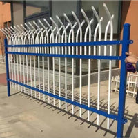 Zinc Steel Fence Panel for Villas and Gardens, Anti-Corrosion Outdoor Security Barrier