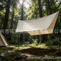 Pop-Up Hexagon Camping Tent for 3-4 People with Waterproof Mat