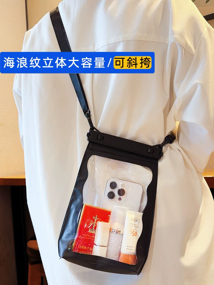 Waterproof Phone Pouch with Touchscreen Access for Swimming, Diving, and Beach Activities