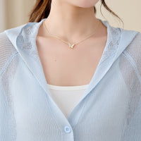 Women's Hooded Knit Cardigan, Lightweight Summer Cover-Up, Loose Fit