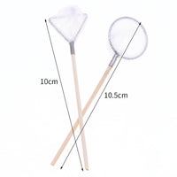 Dollhouse Miniature Fishing Net Insect Catching Net for Summer Beach Scene BJD Doll Accessories