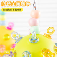Bird Chew Toy with Bell for Parakeets Cockatiels Lovebirds, Cage Decoration