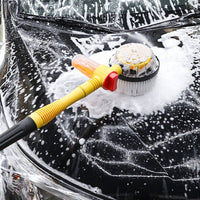 Rotating Chenille Car Wash Mop with Telescopic Handle and Water Flow