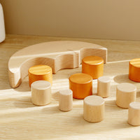 Wooden Moon Balance Stacking Game Montessori Educational Toy