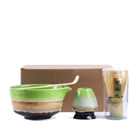 Song-Style Kiln-Fired Ceramic Matcha Bowl Set with Bamboo Whisk