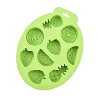 2025 Creative Fruit-Shaped Ice Cube Mold with Lid - Silicone DIY Food Container for Home Use