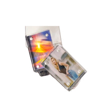 Acrylic Magnetic Photo Frame Clear Desktop Display for Wedding & Gifts