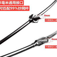 Solid Stainless Steel Fishing Landing Net Head, Foldable or Fixed Frame for Large Fish