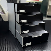 Multi-layer Desk Organizer with Drawers and Bookends for Office and Home Storage