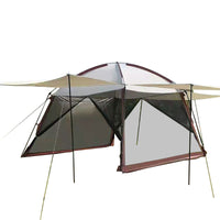 Large Outdoor Camping Tent with Mosquito Net for 5-8 People, UV Protection