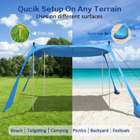 Beach Sunshade Tent UV Protection Canopy for Outdoor Camping Fishing Picnic