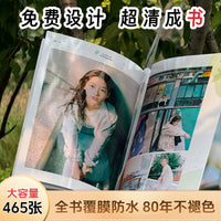 Meiyin Rabbit Photo Album, Soft Cover, Large Capacity, Holds 465 Photos, 12-inch, for Growth, Wedding, Travel Memories
