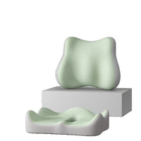Ergonomic Lumbar Support and Seat Cushion Set for Office Chairs, Breathable Memory Foam