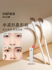 Ouyizi Half-Fan Nose Contour Brush Set for Shading, Highlighting, and Blending