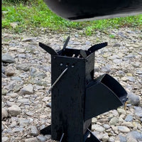 Portable Outdoor Folding Rocket Stove for Camping, Picnics, and Travel