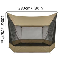 Outdoor Mesh Canopy Tent for Camping and Picnics - Breathable, Windproof, and Mosquito-Proof