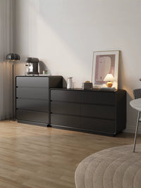 Ultra-Thin Solid Wood Chest of Drawers Modern Minimalist Storage Cabinet for Bedroom Living Room
