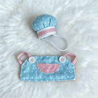 Cute Chef Hat and Apron Set for 10-13cm Cotton Dolls