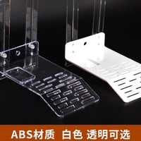 Acrylic Suction Cup Turtle Basking Platform with Feeding Trough for Aquarium