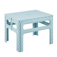 Kids Portable Folding Plastic Activity Table for Indoor Outdoor Camping Picnic