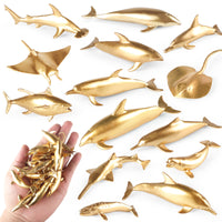 Miniature Ocean Animal Figurines Set - Educational Wildlife Models for Kids