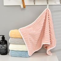 Coral Fleece Towel, Thickened, Highly Absorbent, Quick-Dry, Lint-Free for Face, Hand, Hair
