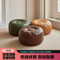 Pumpkin Oval Storage Ottoman with Lid, Multifunctional Footrest Stool for Living Room, Home Organization