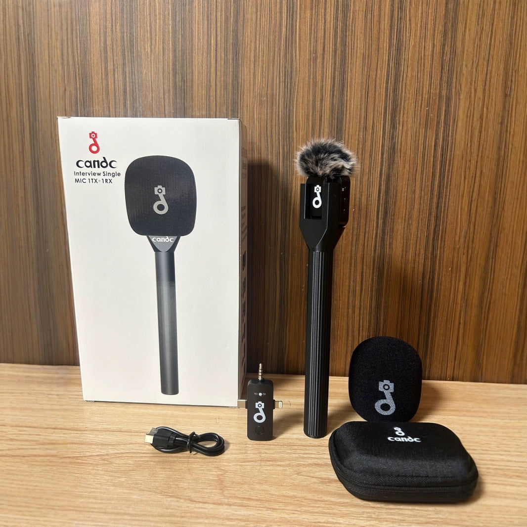 2.4G Wireless Handheld Interview Microphone with Noise Reduction