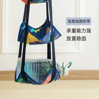 Over-the-Door Ball Storage Organizer with 4 Tiers for Sports Equipment and Toys