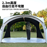 Dome Canopy Tent with Thickened Aluminum Poles for Outdoor Camping, Windproof, Rainproof, Sunshade
