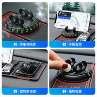 Multifunctional Car Dashboard Anti-Slip Mat with Phone Holder and Aromatherapy