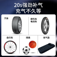 Portable Car Tire Inflator Pump - Corded/Cordless Options for Outdoor Use