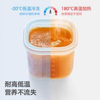 Beitaishi Baby Food Freezer Tray Silicone Individual Compartment Box for Puree Storage, Steaming Mold