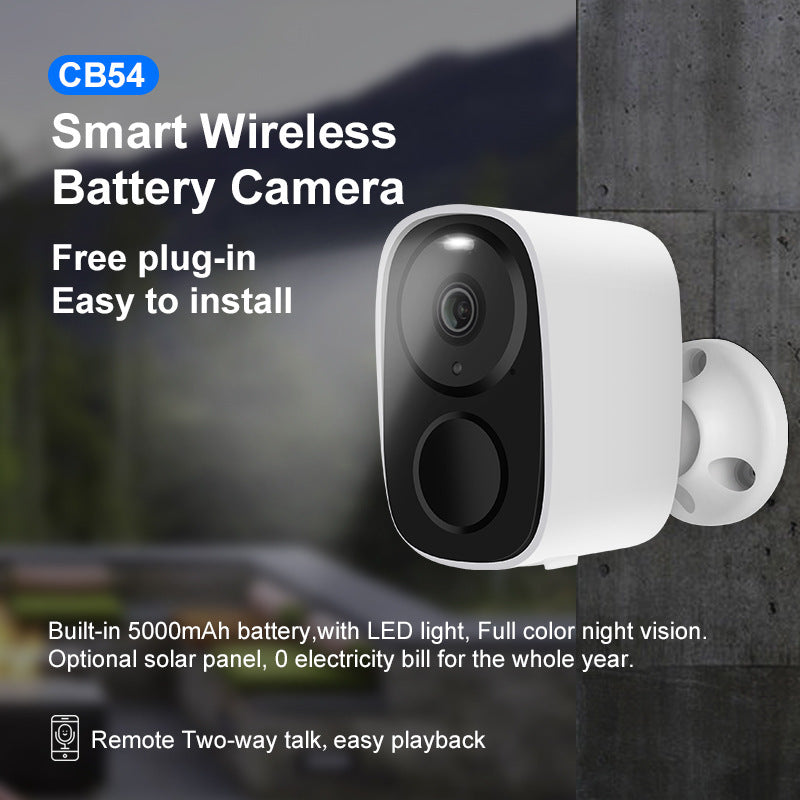 WiFi Outdoor Solar Security Camera with Night Vision and Low Power Consumption