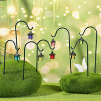 Luminous Lantern Micro Landscape Ornament for Succulent Planters and DIY Gardening