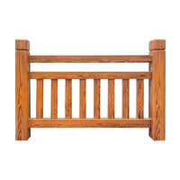 Concrete Wood-Grain Fence for Outdoor Gardens, Ponds, and Parks